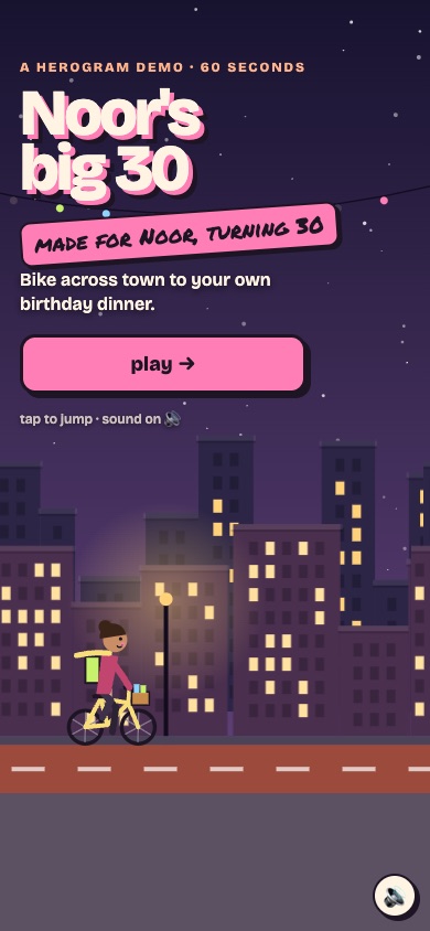 Example game screen: it starts with them